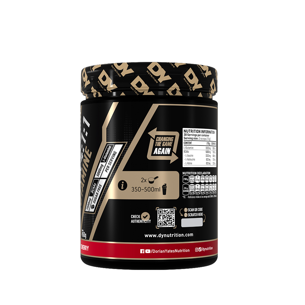 HIT BCAA 4:1:1 + Glutamine, 450g, 30 Lần Dùng